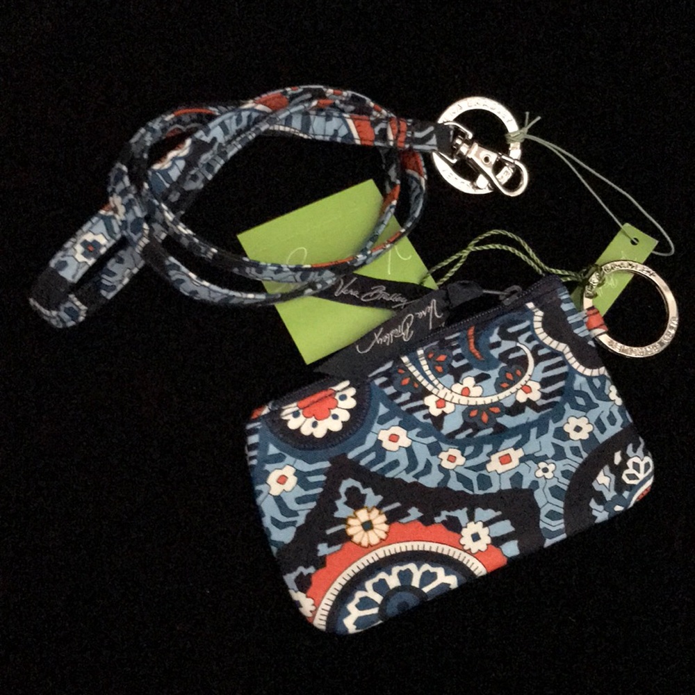 Vera Bradley Lanyard & Zip ID Case Marrakesh - Picture 2 of 2